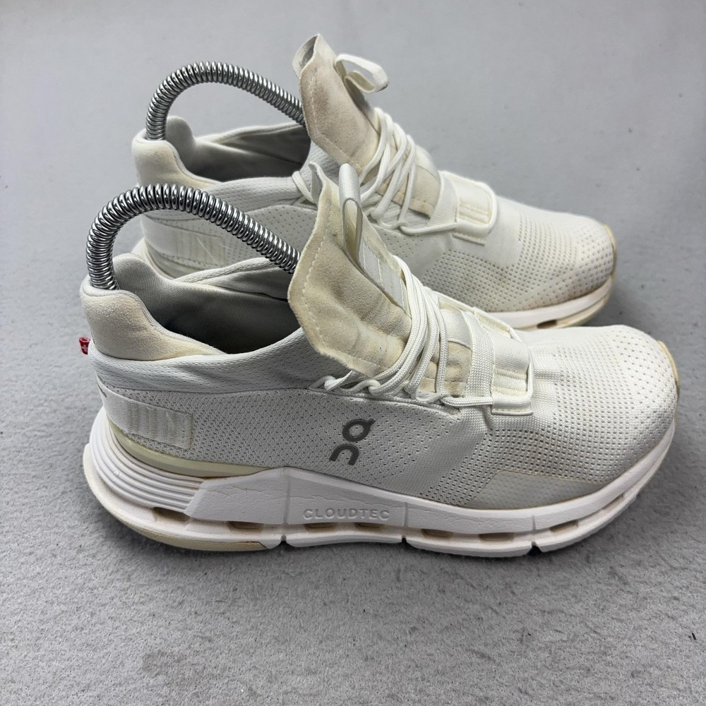 On Cloudnova Shoes Womens Size 6.5 White CloudTec Running Sneakers 26.98225